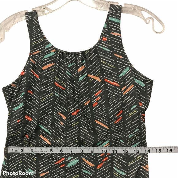 PRANA Sport Dress S Built In Bra Dark Gray Multi Color Athleisure Skypath Lined - Picture 7 of 9